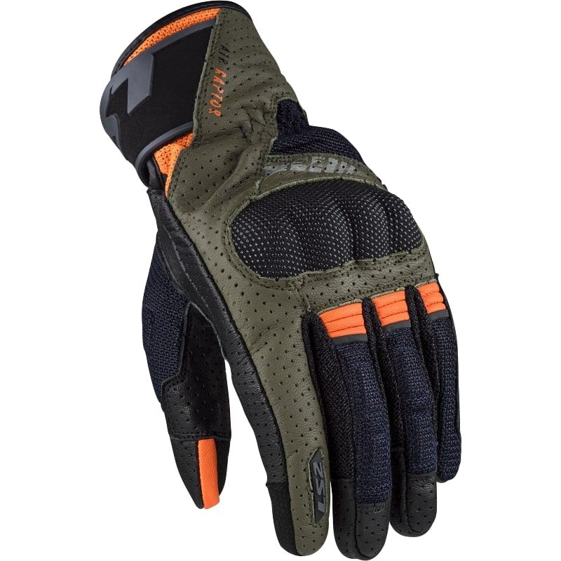 Рукавиці LS2 Air Raptor Man Gloves Green Blue Hi-Vis Orange