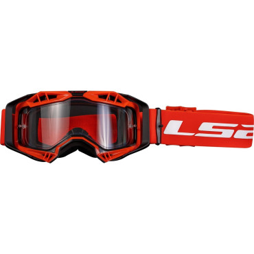 Окуляри LS2 Aura Enduro Series Goggle Black Red with Clear Visor