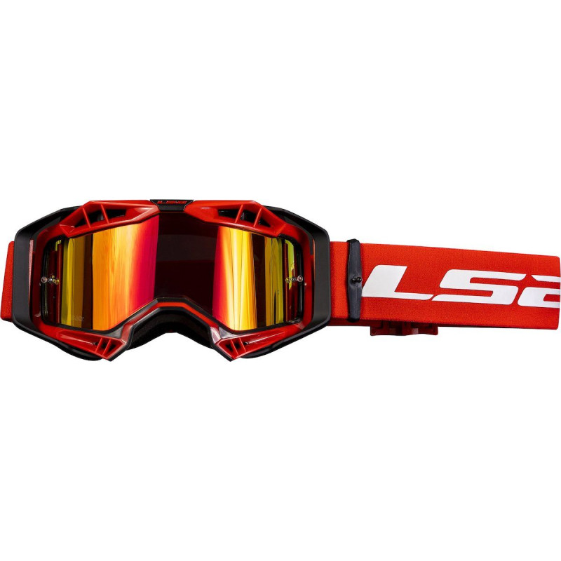 Окуляри LS2 Aura Pro Goggle Black Red With Iridium Visor