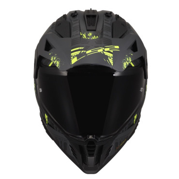Шолом LS2 MX702 Pioneer 2 Crazy Matt Black Hi-Vis Yellow