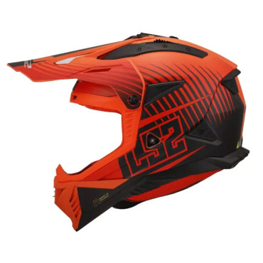 Шолом LS2 MX708 Fast 2 Duck Matt Hi-Vis Orange Red