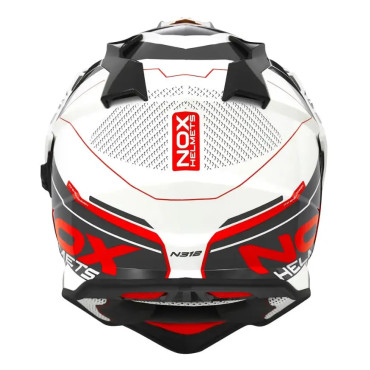 Шолом NOX N312 Drone White/Red