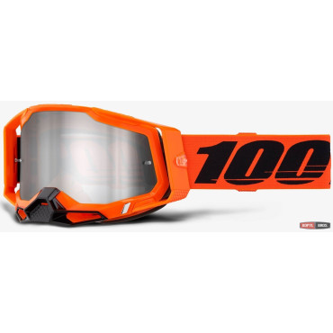 Окуляри RACECRAFT 2 Goggle Neon Orange Mirror Silver Lens