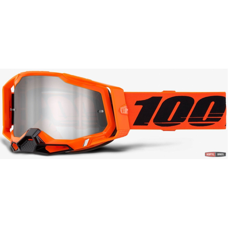 Окуляри RACECRAFT 2 Goggle Neon Orange Mirror Silver Lens