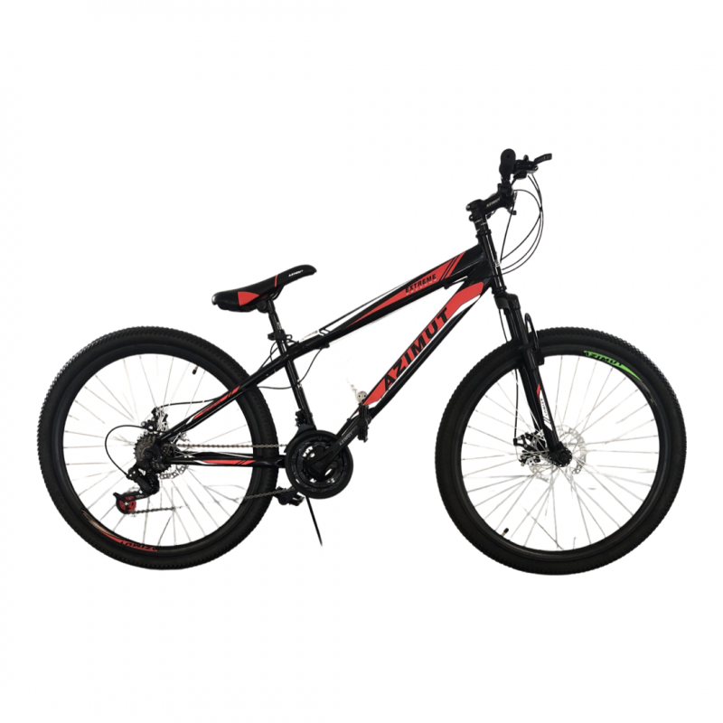 Велосипед Azimut Extreme 2021 Shimano 26" 14" Black / Red (Extreme/GFRD)