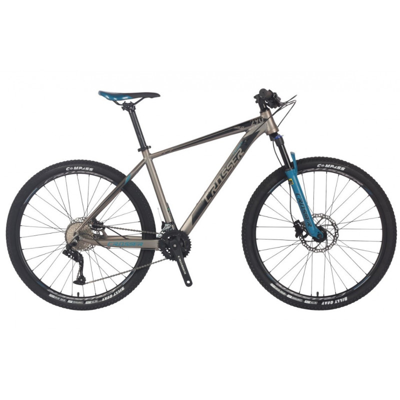 Велосипед Crosser SOLO 27.5" х18" (2*9)  синій
